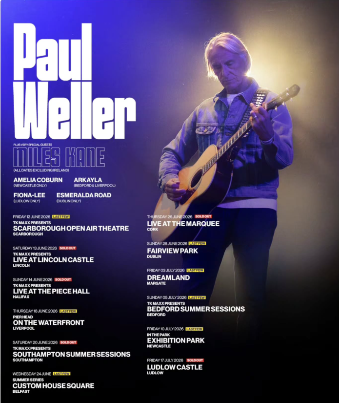 Paul Weller Tour Dates 2026